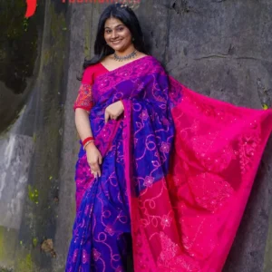 65 Count Jamdani Saree
